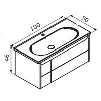 Товар: Тумба с раковиной ORKA Likya 100 подвесная, белый матовый 5002490 - фото 5 Тумба с раковиной ORKA Likya 100 подвесная, белый матовый 5002490 — фото 5, Тумбы с раковиной