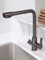 Товар: BOND Smart Смеситель для кухни под фильтр с краном для питьевой воды, графитовый цвет арт-B65-0477 - фото 14 BOND Smart Смеситель для кухни под фильтр с краном для питьевой воды, графитовый цвет арт-B65-0477 — фото 14, Смесители для кухни