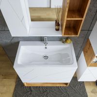 Товар: Комплект мебели для ванной Бриклаер КРИСТАЛЛ 80ZSNB, белый/дуб бунратти - фото 8 Комплект мебели для ванной Бриклаер КРИСТАЛЛ 80ZSNB, белый/дуб бунратти — фото 8, Комплекты мебели для ванной