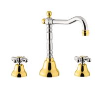 Смеситель для раковины Fiore MARGOT , хром/золото арт-26CO0637 — фото 1, Смесители для раковины