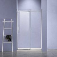 Душевая дверь Como-N , 1600, хром, стекло прозрачное арт-VDS-4CN160CL — фото 1, Раздвижные душевые двери