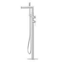 Смеситель ABBER Perfekte 316 AF8A15BST отдельностоящий для ванны, сталь брашированная — фото 1, Смесители для раковины