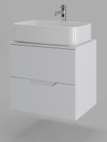 Orange Line Li-60TuwMDF+B07-600W тумба с раковиной подвесная 60 см, белый Li-60TuwMDF+B07-600W — фото 8, Тумбы с раковиной