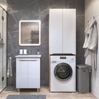 Шкаф для стиральной машины VIGO Grani 64 напольный дуб золотой (036 дуб золотой) — фото 4, Шкафы для ванной