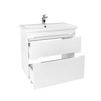 Тумба под раковину VIANT МАРСЕЛЬ 80 подвесная белый арт-VMAR80CO-T2Y — фото 1, Тумбы под раковину