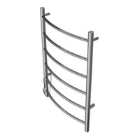 Полотенцесушитель электрический AZARIO VERONA 500/800 6 секций, диммер слева, хром арт-AZ04758 — фото 2, Электрические полотенцесушители