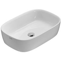 Раковина GLOBO GENESIS на столешницу без отверстий цвет белый арт-GE045BI — фото 1, Раковины накладные