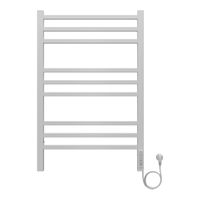 Полотенцесушитель электрический AZARIO ANCONA 500/800 квадрат, 9 секций, диммер справа, белый арт-AZ71858W — фото 1, Электрические полотенцесушители