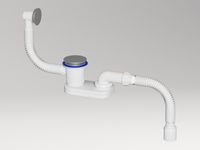 Товар: Сифон для ванны с переливом (хром) арт-23101H - фото 3 Сифон для ванны с переливом (хром) арт-23101H — фото 3, Сифоны для ванны