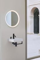 раковина подвесная/встраиваемая NUBES 40x32 без перелива белый матовый арт-9684109 — фото 4, Раковины подвесные