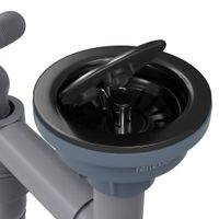 Кухонная мойка Reflexion Iseo оружейная сталь арт-RX2265BL — фото 12, Кухонные мойки