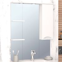 Зеркальный шкаф ELEGANSE 75 /хром/правый/ AQUA DE MARCO 1075CELE/R — фото 1, Зеркальные шкафы в ванную