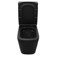 Унитаз-компакт Azario Black King 370х640х810 безободковый, с быстросъемным сиденьем микролифт, черный матовый (AZ-8303D) арт-AZ-8303-D — фото 4, Напольные унитазы