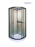 Душевая кабина Parly (80х80х210), с низким поддоном, профиль черный арт-F811B — фото 1, Душевые кабины