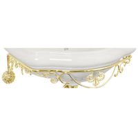 Товар: BELLA Консоль подвесная 55 см. ажурная, золото 20724 - фото 1 BELLA Консоль подвесная 55 см. ажурная, золото 20724 — фото 1, Консоли для раковины