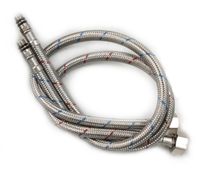 шланги подводки (M10x1/2, 700мм) арт-80FF1111SP — фото 1, Комплектующие для смесителей