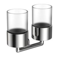 Стакан для ванной комнаты двойной Raglo , хром арт-R320.08 — фото 1, Стаканы для зубных щеток