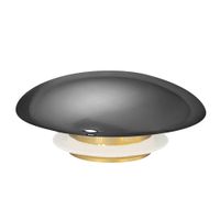 Накладка на слив для раковины ABBER AC0014GS серебро, керамика — фото 2, Комплектующие для душевого оборудования