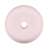 Раковина Scarabeo GLAM накладная без перелива без отверстий цвет розовый матовый арт-1808 54 — фото 1, Раковины накладные