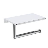 Держатель для туалетной бумаги с полочкой Raglo , хром арт-R320.03 — фото 1, Держатели туалетной бумаги