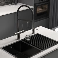 Смеситель Reflexion Lago RX9902GD для кухни с гибким изливом и подключением к фильтру, брашированное золото — фото 3, Смесители для кухни