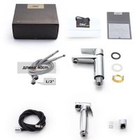 Товар: Смеситель для раковины с гиг. душем D&K Rhein , хром арт-DA1322601 - фото 2 Смеситель для раковины с гиг. душем D&K Rhein , хром арт-DA1322601 — фото 2, Смесители для раковины