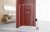 Ограждение душевое ESBANO ESA-128PS-C Размер: 120 х 80 х 195 арт-ESOGA128PSC — фото 1, Прямоугольные душевые уголки