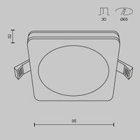 Товар: Встраиваемый светильник Technical DL2001-L7B - фото 2 Встраиваемый светильник Technical DL2001-L7B — фото 2, Точечные светильники