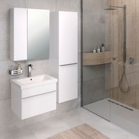 Шкаф-пенал подвесной AXIOMA 40 /правый/ AQUA DE MARCO 3040WGAXI/p — фото 5, Шкафы для ванной