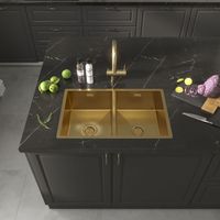 Товар: Кухонная мойка Reflexion Iseo RX2250GD брашированное золото - фото 194 Кухонная мойка Reflexion Iseo RX2250GD брашированное золото — фото 194, Кухонные мойки