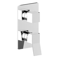 Смеситель Bossini Aki для ванны и душа встраиваемый внешняя часть на 2-5 потребителей цвет хром арт-Z00741.030 — фото 1, Встраиваемые смесители для душа