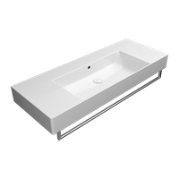 Товар: раковина подвесная/накладная KUBE X 120x47 белый арт-9452111 - фото 3 раковина подвесная/накладная KUBE X 120x47 белый арт-9452111 — фото 3, Раковины подвесные