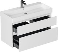 Тумба под раковину Allen Brau Infinity 100 белый матовый арт-1.210027.WM — фото 2, Тумбы под раковину