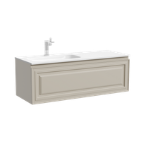 Тумба подвесная SANCOS Very левая 1195х445х406, c одним ящиком оснащенным доводчиками, Beige Soft , арт. арт-VR120LCE — фото 5, Тумбы под раковину