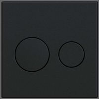 KK-POL 350/PPC/072-00-00 UNI Пластиковая панель смыва для инсталляции, цвет черный матовый — фото 1, Панели