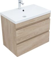 Тумба с раковиной Aquanet Нота new 75 цв.дуб светлый арт-00335881 — фото 7, Тумбы с раковиной