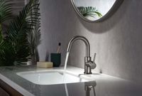 ЕВРОПА смеситель для раковины, без донного клапана, оружейная сталь арт-AQ1307BGM — фото 2, Смесители для раковины