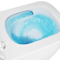 Унитаз подвесной Azario Cascad M 490x345x325 безободковый, система смыва "Скрытое Торнадо", с быстросъемным сиденьем микролифт арт-AZ-10002 — фото 7, Подвесные унитазы