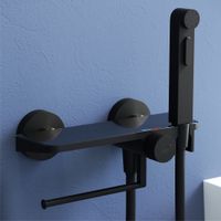 Гигиенический душ со смесителем RGW SP-220-B, черный, (Смеситель/шланг/гигиенический душ/), арт-581408220-04 — фото 2, Гигиенические души