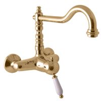 LABE - смеситель кухонный настенный, ЦВЕТ ЗОЛОТО арт-L502.5/28Z — фото 1, Смесители для кухни