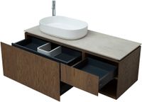 Тумба под раковину Allen Brau Infinity 120 1.21006.NO L дуб — фото 7, Тумбы под раковину