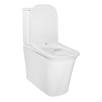 Унитаз-компакт Azario VELISE 355х625x810 напольный, безободковый в комплекте с быстросъемным сиденьем микролифт арт-AZ-1222A — фото 1, Напольные унитазы