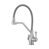 Смеситель для кухни Rose R858L, сатин — фото 1, Смесители для кухни