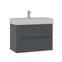 Тумба с раковиной ORKA Malta 80 подвесная, антрацит матовый арт-5001476 — фото 5, Тумбы с раковиной