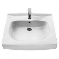 ПИЛОТ Умывальник 60/60 см. над стир.машиной, хр.кольцо, САНТЕК 1WH110572 — фото 1, Раковины подвесные