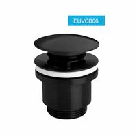 Слив для умывальник CLICK - CLACK, латунный, черный арт-EUVCB06 — фото 1, Сифоны для раковины