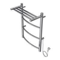 Полотенцесушитель электрический AZARIO VERONA 400/600 3 секции, с полкой, диммер справа, хром арт-AZ04846P — фото 1, Электрические полотенцесушители