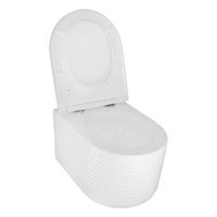 Товар: Унитаз подвесной Azario LUZIO 365х495х360 безободковый, рельефный, слив "Скрытое Торнадо", с быстросъемным сиденьем "Микролифт" арт-AZ-098-UQ - фото 3 Унитаз подвесной Azario LUZIO 365х495х360 безободковый, рельефный, слив "Скрытое Торнадо", с быстросъемным сиденьем "Микролифт" арт-AZ-098-UQ — фото 3, Подвесные унитазы