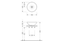Раковина на столешницу 450х450х155 2012 — фото 3, Раковины накладные