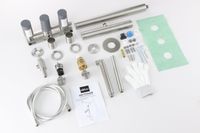 Душевая система ABBER Perfekte 316 скрытого монтажа с изливом, сталь брашированная арт-AF8A50BST — фото 2, Встраиваемые душевые комплекты